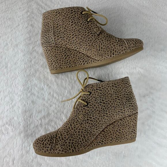 TOMS Women's Desert Wedge Booties Size 8.5 - Picture 6 of 9